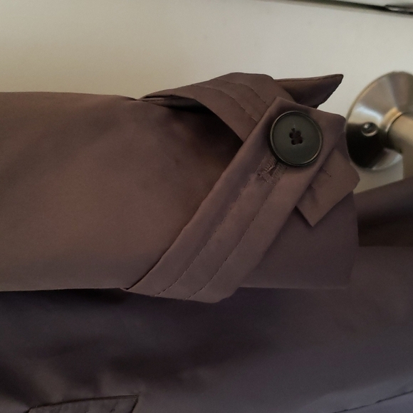 Esprit Button-Up Belted Trench Coat Dark Gray - Size XL - Picture 3 of 11